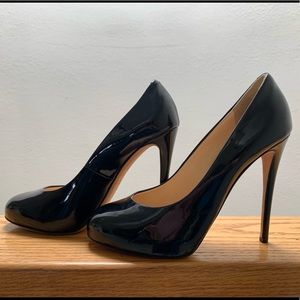 Giuseppe Zanotti Black Patent Leather Heels